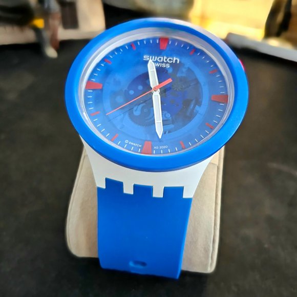 NASA "Jumpsuit" Swatch BIG BOLD + EXTRA OEM Jumpsuit strap(!) EUC - Picture 6 of 16